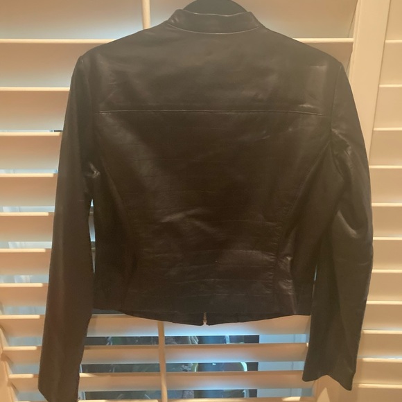 Black soft leather jacket (never worn) - Picture 2 of 5